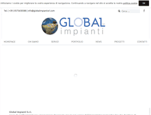 Tablet Screenshot of globalimpiantisrl.com